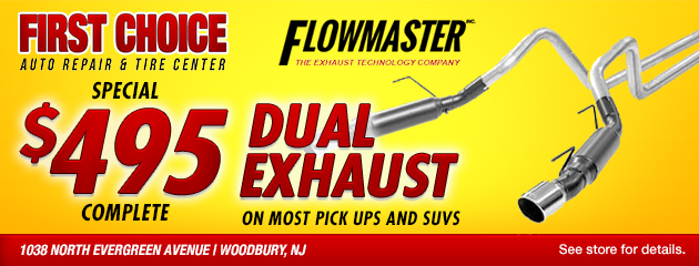 Flowmaster Dual Exhaust Coupon $495 Complete